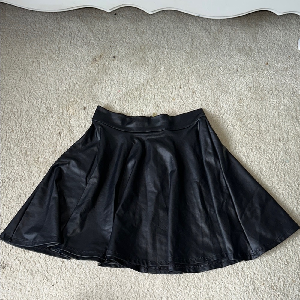 Faux Leather Skirt